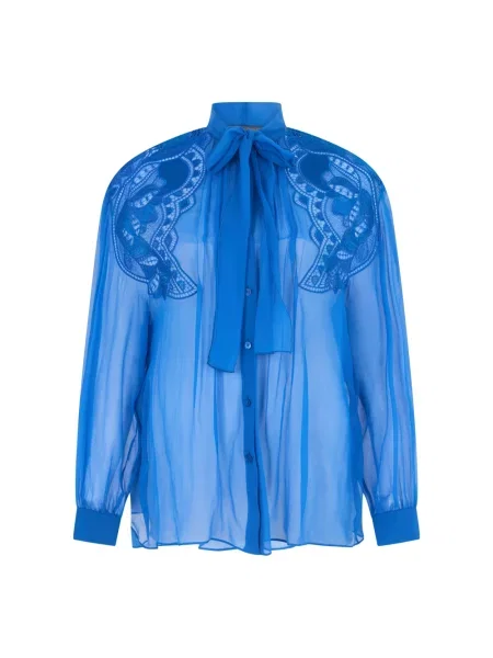 Koszula Alberta Ferretti niebieska