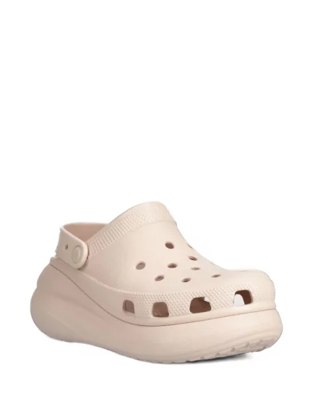Saboți Crocs cu platformă roz