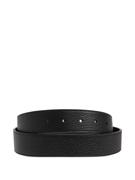 Cu centură curea Ferragamo din piele negru
