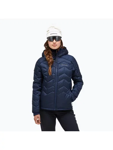 Oteplená bunda Peak Performance Elevate Liner Hood blue shadow modrá