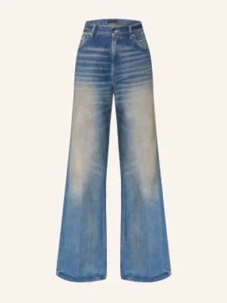 Haikure Jeansy Flared Clara blau niebieskie
