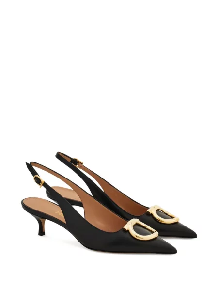 Pantofi cu toc Ferragamo slingback negru