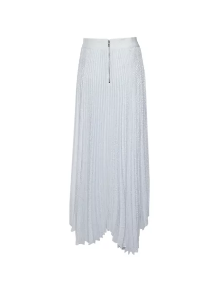 Fusta maxi Alice + Olivia alb