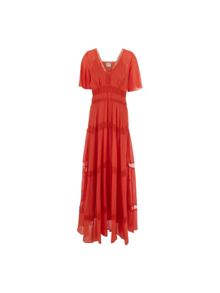 Sukienka maxi Forte Forte czerwona