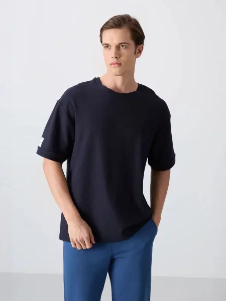 Tommy Life Tričko námořnická modř