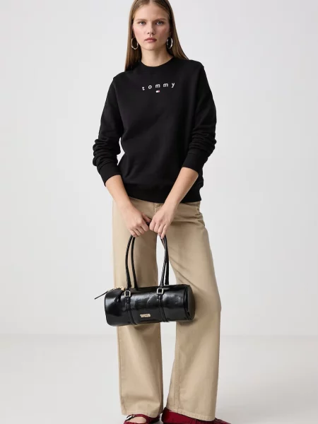 Tommy Jeans μπλούζα γυναικεία μαύρο