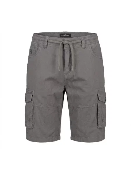 KOROSHI Pantaloni cu închis gri