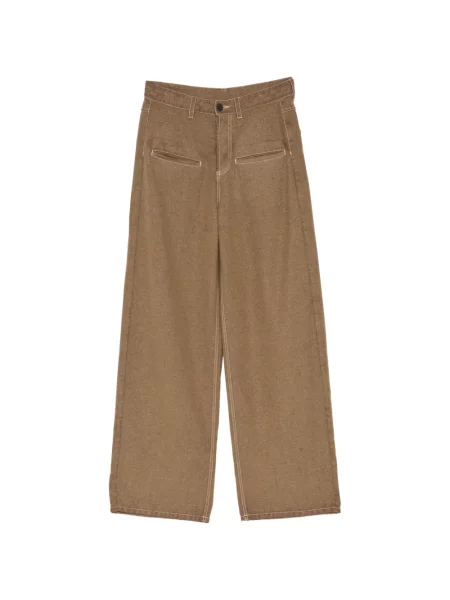 Pantaloni Uma Wang maro