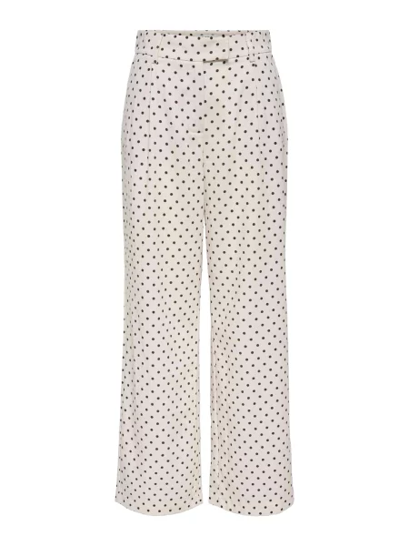 ONLY Pantaloni cutați ONLEmmia-Linda fildeş negru