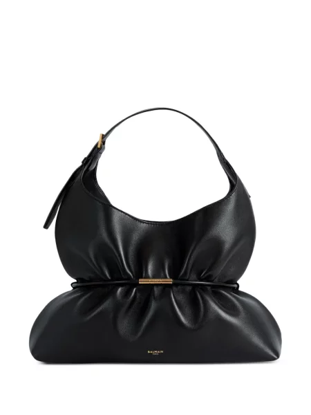 Geantă Balmain din piele negru