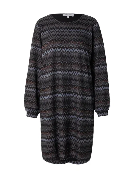 MORE & MORE Šaty světlemodrá / bronzová / šedá černá