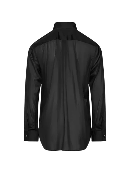 Cămașă Comme Des Garçons cu volane negru