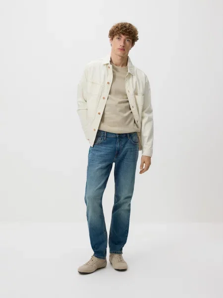 Reserved Джинси slim із вареним ефектом indigo jeans 