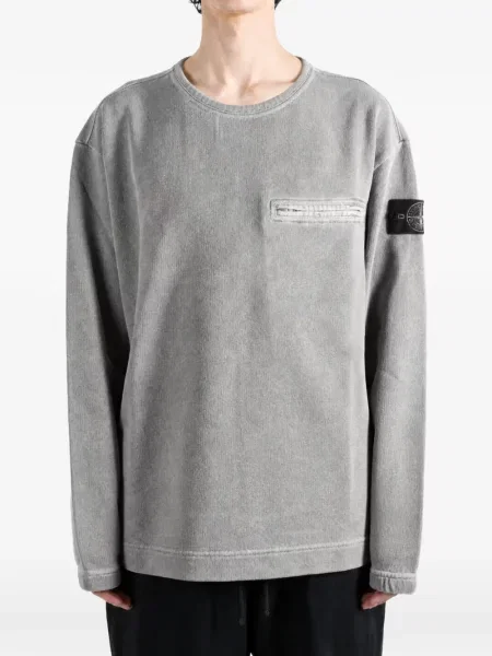Φλις φούτερ Stone Island γκρι