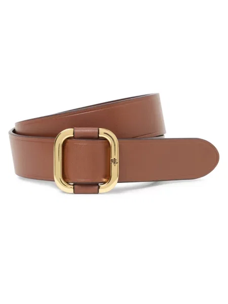Lauren Ralph Lauren Kobiety skóra jednolity S brązowy