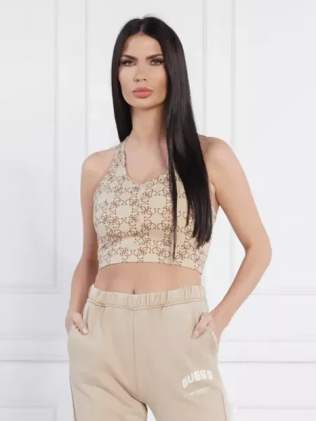 GUESS ACTIVE Top CAITLIN bézs