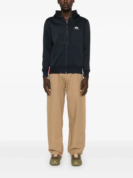 Hanorac cu glugă Alpha Industries albastru
