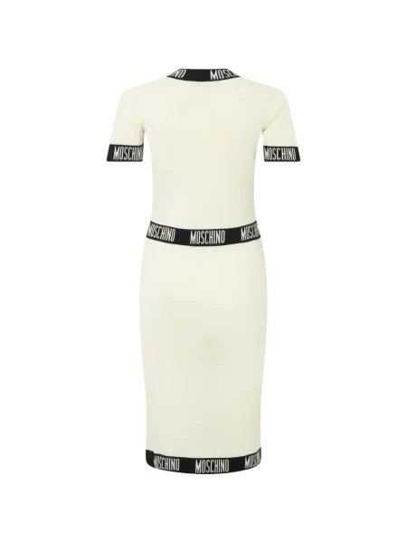 Rochie midi Moschino de lână cu autograf