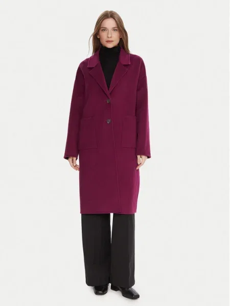 United Colors Of Benetton Palton de lână violet