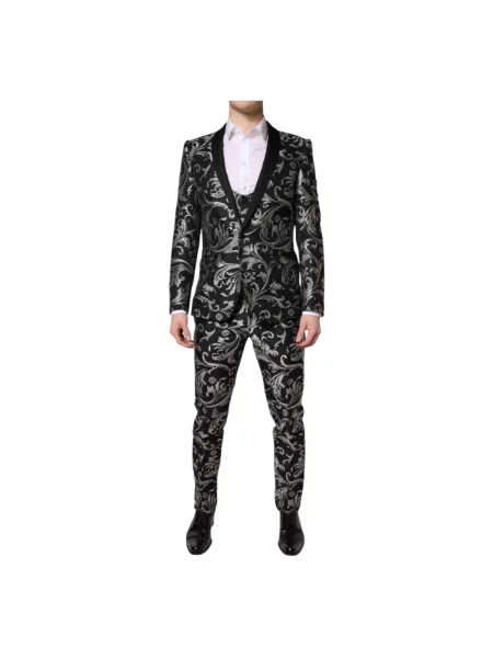 Garnitur Dolce And Gabbana z dżerseju czarny