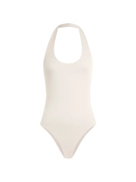 Body 12 Storeez cu gât halter alb