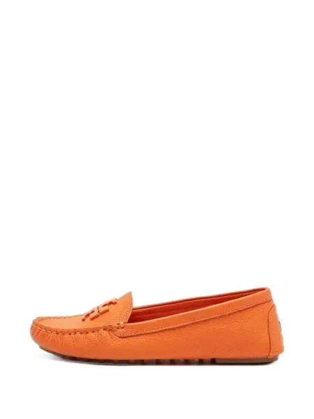Pantofi loafer Tory Burch din piele portocaliu