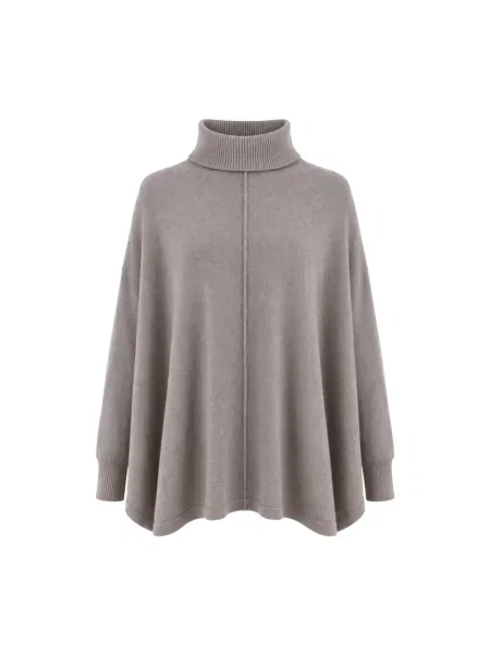 Sweter z golfem Panicale szary