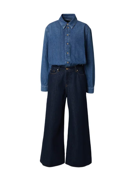 7 for all mankind Kezeslábas farmer / sötétkék kék