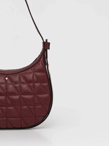 Кожаная сумка Geox бордовая