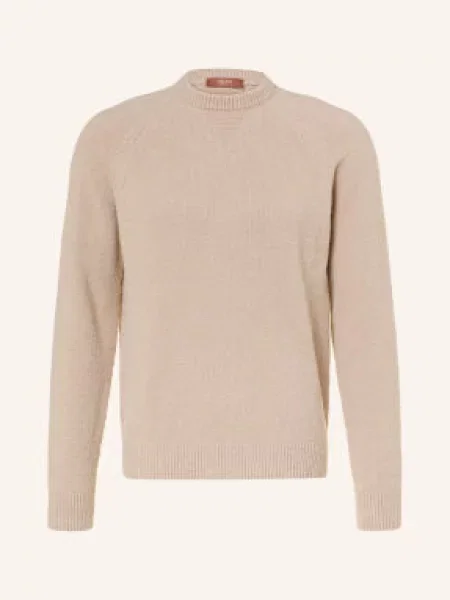Cruna Sweter Z Dzianiny Bouclé Chester beige beżowy