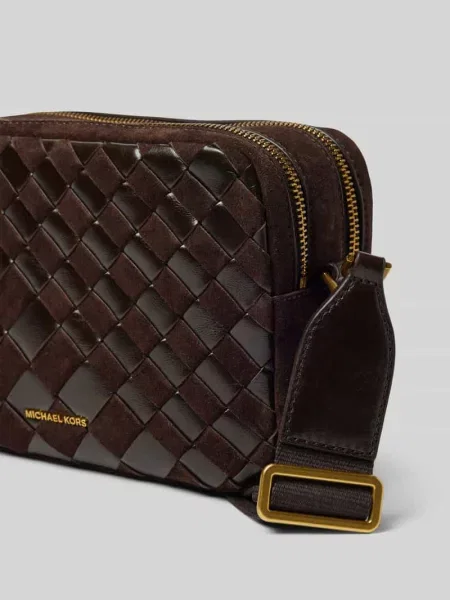 Torebka w efekt plecionki model BRYANT' Michael Michael Kors