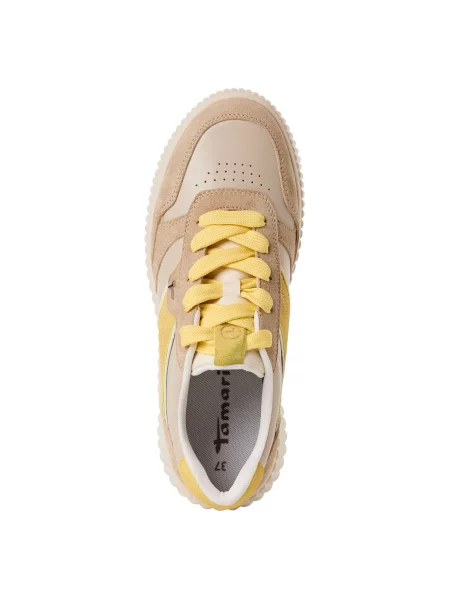 Sneakerși Tamaris bej
