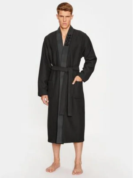 Boss Župan Waffle Kimono Čierna