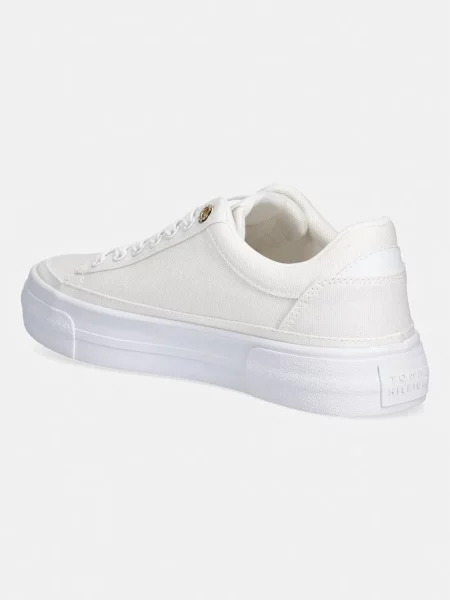 Tommy Hilfiger TH FOXING PLATFORM CANVAS tenisówki beżowe