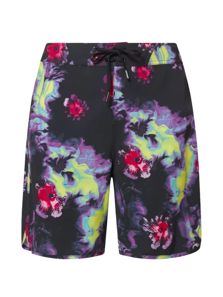 Slip de baie Oakley cu model floral negru