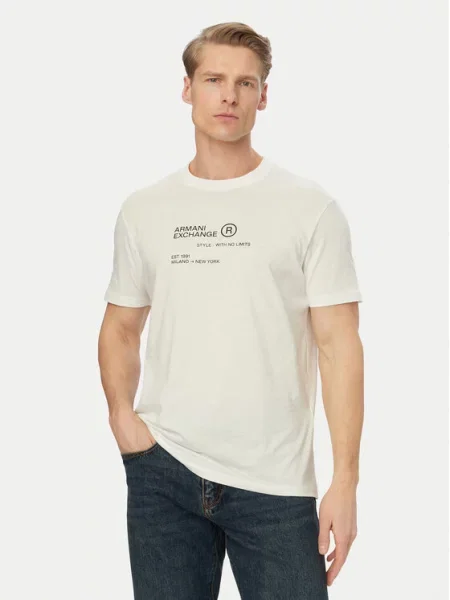 Armani Exchange Marškinėliai balta