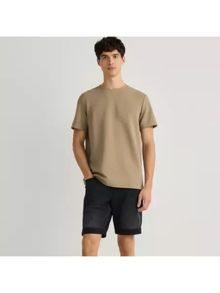 Reserved Džínové šortky slim fit šedá