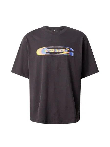 G-STAR Póló Old Skool kék / sárga / narancs fekete