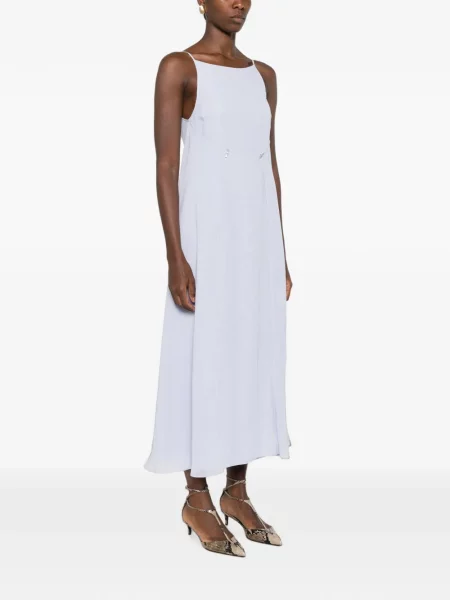 Rochie midi Emporio Armani cu bretele violet