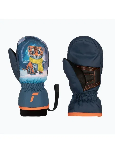 Mănuși de schi pentru copii Reusch Scottie Mitten tiger