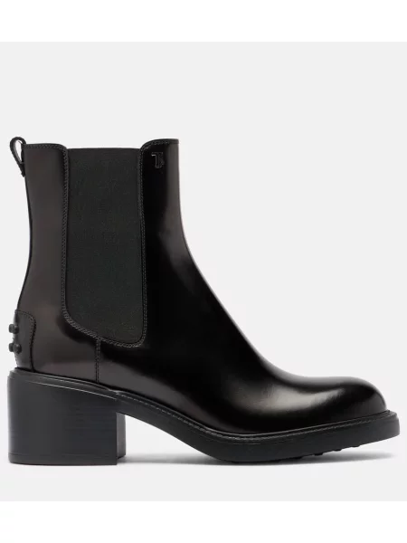 Botine chelsea Tod's din piele negru