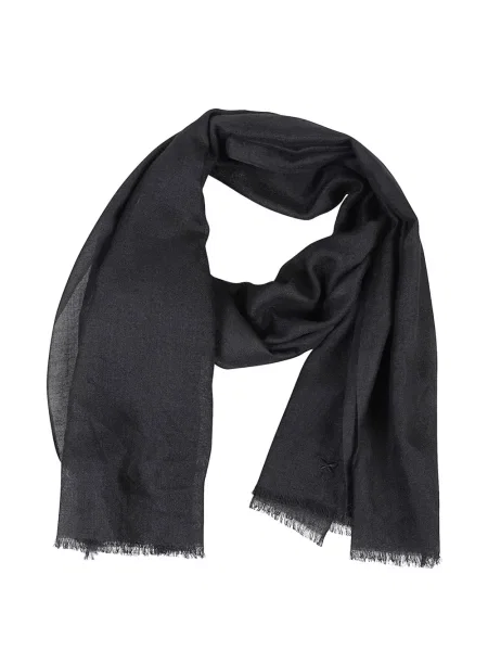 Fular Weekend Max Mara cu broderie negru