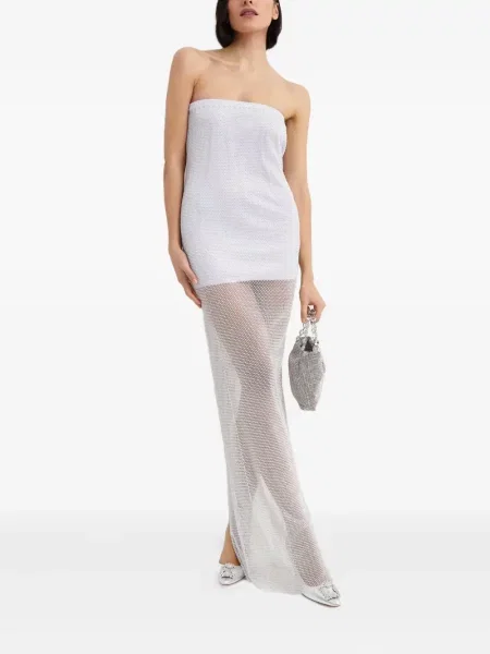 Rochie maxi Santa Brands plasă de costum alb