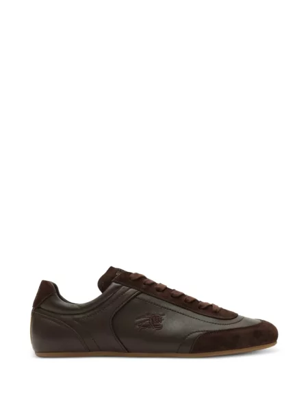 Sneakerși Burberry din piele maro