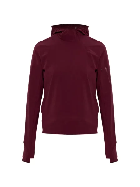Hanorac cu glugă Adidas By Stella Mccartney cu imagine roz