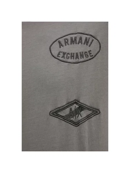 Koszulka Armani Exchange z nadrukiem szara