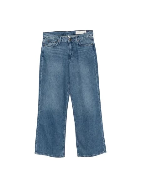 Rag & Bone jeansy straight niebieskie