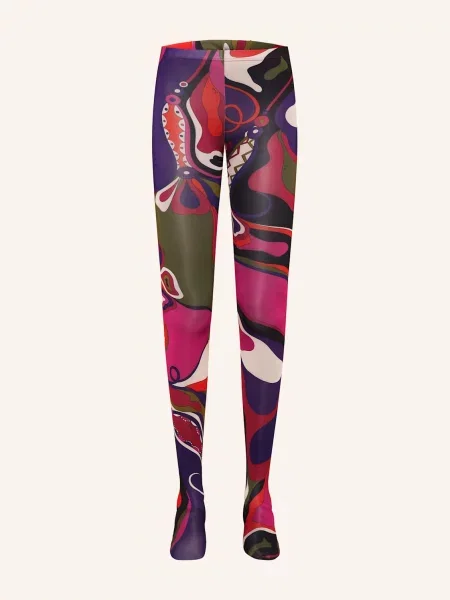 Pucci Rajstopy Z Pudełkiem Prezentowym pink czerwone