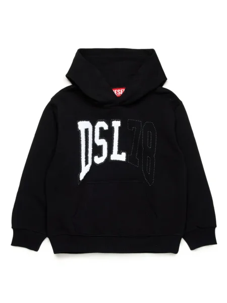 Bluza z kapturem dziecięca Diesel czarna