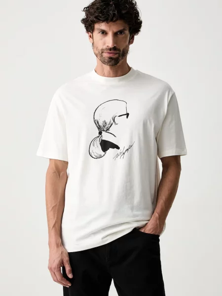 Karl Lagerfeld tricou pentru bărbați din bej
